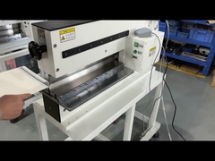 অ্যালুমিনিয়াম ভি কাট পিসিবি বিভাজক সর্বোচ্চ কাটিয়া দৈর্ঘ্য কাস্টমাইজযোগ্য সর্বনিম্ন গতি 0-400 মিমি / সেকেন্ড