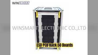 ESD PCB Rack Stores 50 বোর্ড 10mm পিচ