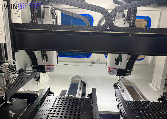 কেনা সর্বোচ্চ 100,000 RPM উচ্চ গতির ডুয়াল টেবিল ইনলাইন পিসিবি রাউটার মেশিন যথার্থতা ± 0.05mm online manufacture