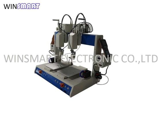 এলইডি পিসিবি ওয়েল্ডিংয়ের জন্য 300W উচ্চ ভলিউম ডুয়াল টেবিল ডেস্কটপ সোল্ডারিং রোবট